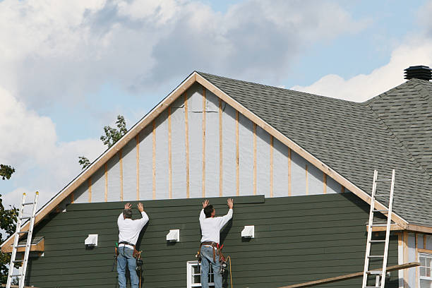 Professional Siding Replacement technician working in Lincoln University, PA